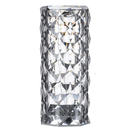 Lâmpada de luxo em cristal para mesa, com luz branca quente, marca Thysbg73731100, decorativa e elegante.