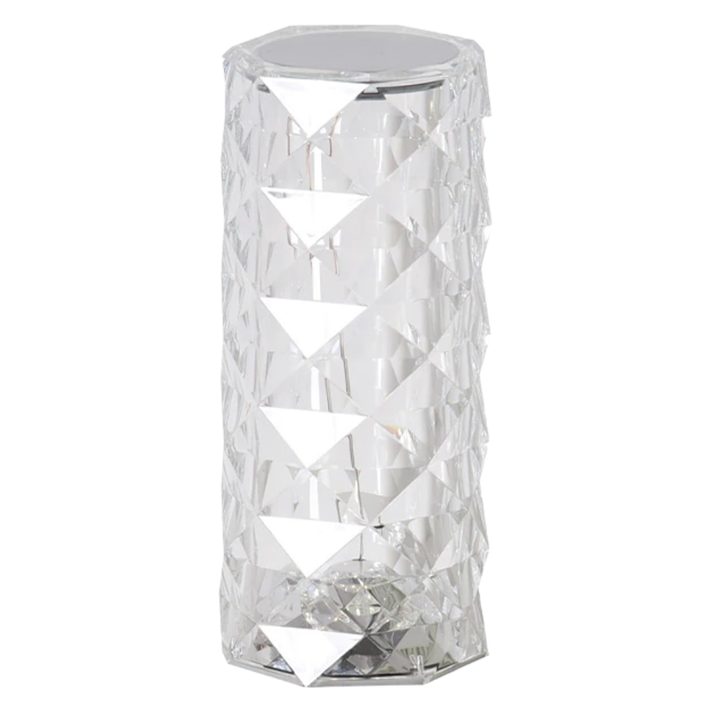 Lâmpada de cristal de luxo para mesa, modelo Rose Light em branco, decorativa e elegante, da marca Thysbg73731100.