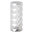 Lâmpada de cristal de luxo para mesa, modelo Rose Light em branco, decorativa e elegante, da marca Thysbg73731100.