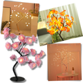 Lâmpada decorativa em forma de rosa artificial da Sunnimix, com design de árvore de rosas, ideal para decoração de ambientes.
