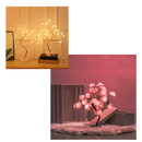 Lâmpada decorativa em forma de rosa, com flores artificiais, da marca Sunnimix, ideal para decoração de ambientes.