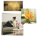 Lâmpada decorativa em forma de rosa artificial da Sunnimix, com design bonito de flor para iluminação decorativa.