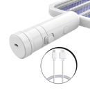Raquete elétrica antimosquito recarregável da Smileol, dispositivo de desinsetização portátil com bateria USB.