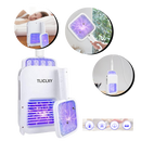 Lâmpada elétrica anti-mosquito recarregável da Smileol, dispositivo de desinsetização portátil com luz de LED para matar mosquitos.