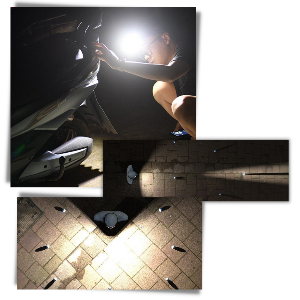 Lanterna de cabeça LED recarregável Jinyi com luz potente para atividades ao ar livre e trabalhos noturnos.