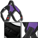 Harnais ajustável para cachorro da Magicfly com faixa refletiva, respirável e durável, ideal para passeio seguro de cães.