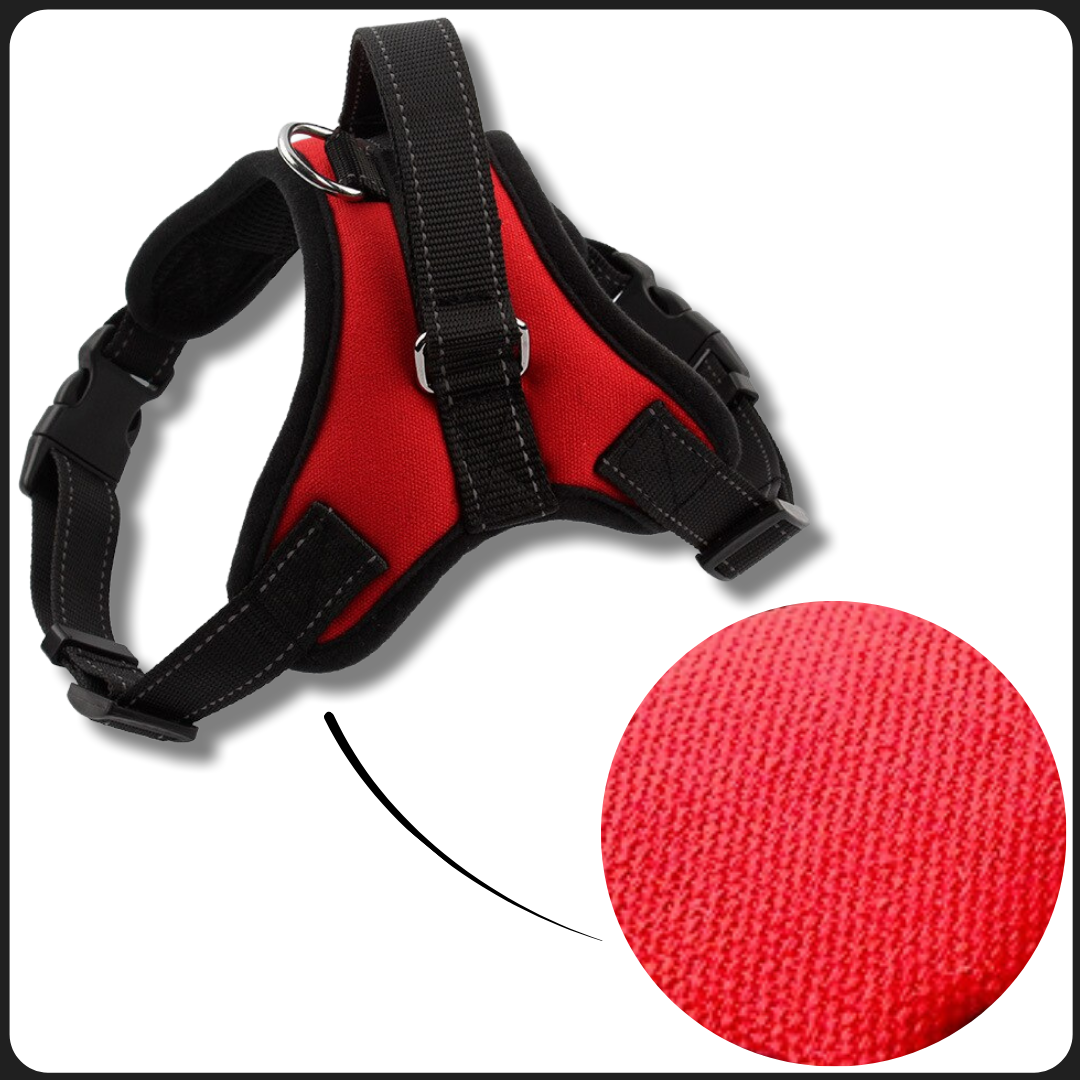 Harnais ajustável para cachorro com faixa refletora, da marca Magicfly, feito de material resistente e confortável para animais de estimação