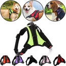 Harnais ajustável para cachorro com faixa refletora, marca Magicfly, feito para conforto e segurança ao passear com seu pet.