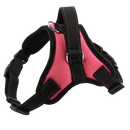 Arnés ajustável para cachorro da Magicfly com faixa refletiva rosa, confortável e seguro para passeios ao ar livre.
