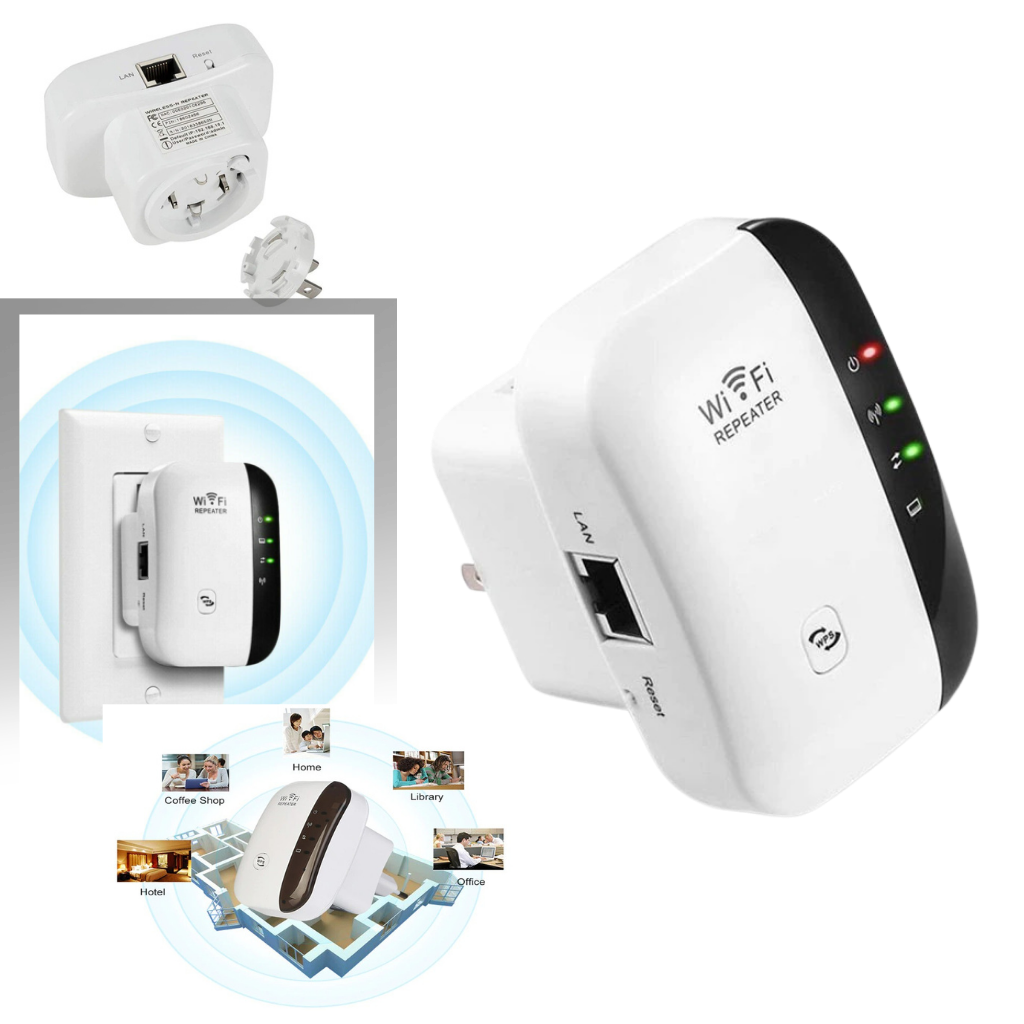 Amplificador de sinal WiFi portátil Easyidea, dispositivo compacto para ampliar e melhorar o sinal de internet sem fio.
