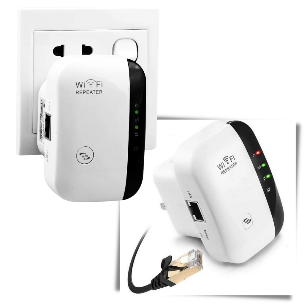Amplificador de sinal WiFi portátil Easyidea com controle remoto e booster de sinal para conexão aprimorada.