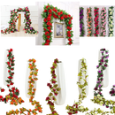 Guirlanda de rosas artificiais da Eastjing, decorativa, com rosas vermelhas e verdes, ideal para decoração de ambientes.
