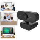 Webcam USB HD 1080p da Dp-Iot com microfone e lente rotativa, ideal para videoconferências e streaming.