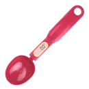 Colher de medição com balança, utensílio de cozinha com tela LCD, cor rosa, marca genérica.