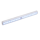 Luminária LED magnética Seenda com sensor de movimento, 30cm, iluminação branca suave, instalada em parede.