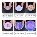 Tampas de silicone extensíveis da Happybear para armazenamento de alimentos, em várias dimensões, flexíveis e vedantes.