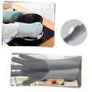 Luvas de silicone para lavagem de louça da Munchen, resistentes, reutilizáveis e ideais para limpeza doméstica.