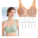 Soutien-gorge ultrafino sem costura em seda glacê da Eopuing, peça de lingerie confortável e respirável.