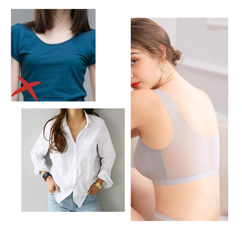 Soutien-gorge ultrafino sem costura em seda glacée da Eopuing, veste confortável e elegante para lingerie feminina.
