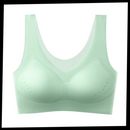Soutien-gorge ultra-fino sem costura em seda glacê da Eopuing, modelo elegante e confortável para uso diário.