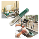 suporte de armazenamento extensível para pia, acessório de cozinha da marca Deago para organizar utensílios.