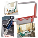 Suporte de armazenamento extensível para pia, acessório de cozinha Deago, com espaço para utensílios e organização eficiente.