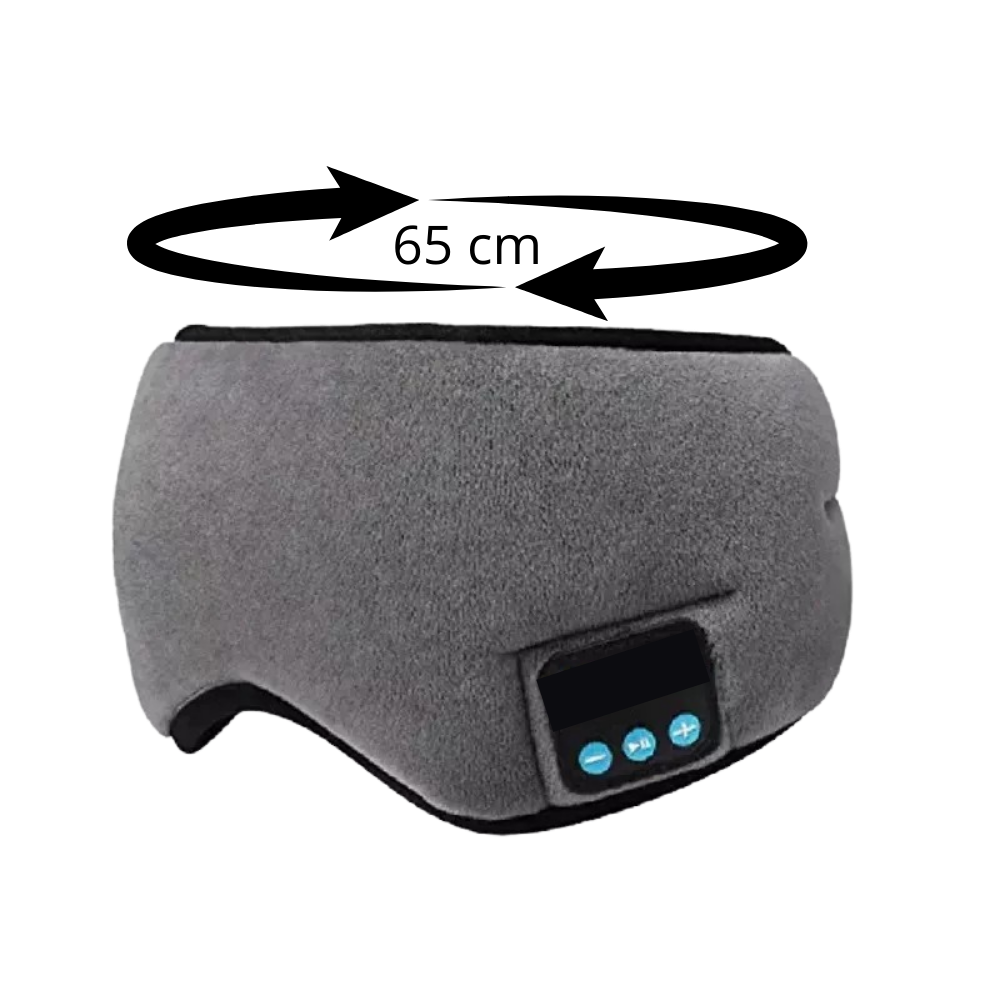 Máscara de sono Bluetooth Merotable, ajuda a relaxar e dormir melhor, com acabamento confortável e tecnologia sem fio.