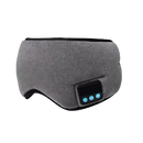 Máscara de dormir com Bluetooth Merotable, ajuda ao sono, design confortável na cor cinza, ideal para relaxamento e descanso.