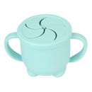 Tasse à snack para bebê Homyl de cor verde menta, ideal para alimentação e lanche, com compartimentos seguros para bebês.