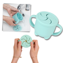 Copo de lanche macio para bebê da Homyl, ideal para alimentação e amamentação, com design seguro e fácil de segurar.