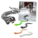 Brinquedo de serpente interativo com controle remoto para gatos, acessório divertido da marca Bsmean, com movimento realista.