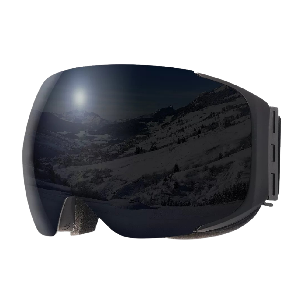 Óculos de proteção para neve Outdoormaster com lente extra, ideal para esportes de inverno e atividades na neve.