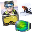 Óculos de proteção para neve Outdoormaster com lentes extras, ideal para esportes de inverno e atividades na neve.