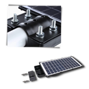 Luz de jardim solar com detecção de movimento da Munchen, iluminação de alameda ao ar livre, instalação visível na imagem.