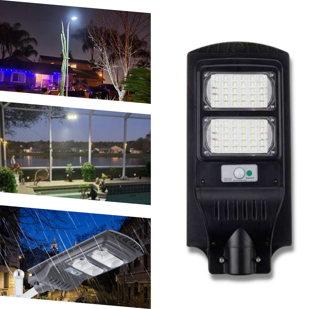 Luz de jardim solar LED da Munchen com sensor de movimento, iluminação de exteriores para caminhos e áreas externas.