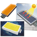 Luz solar LED de exterior para iluminação de caminhos com sensor de movimento, marca Munchen, materiais resistentes ao clima.