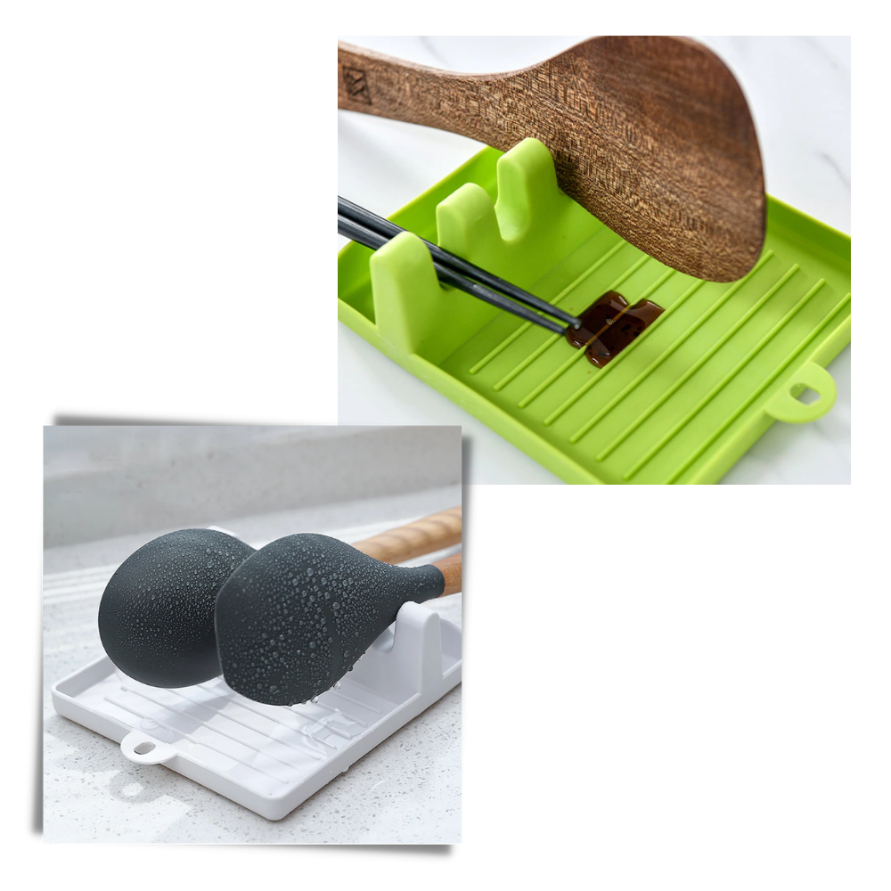 Suporte para utensílios de cozinha Pakewalm, para espátulas e colheres, feito de material resistente para organização na cozinha.