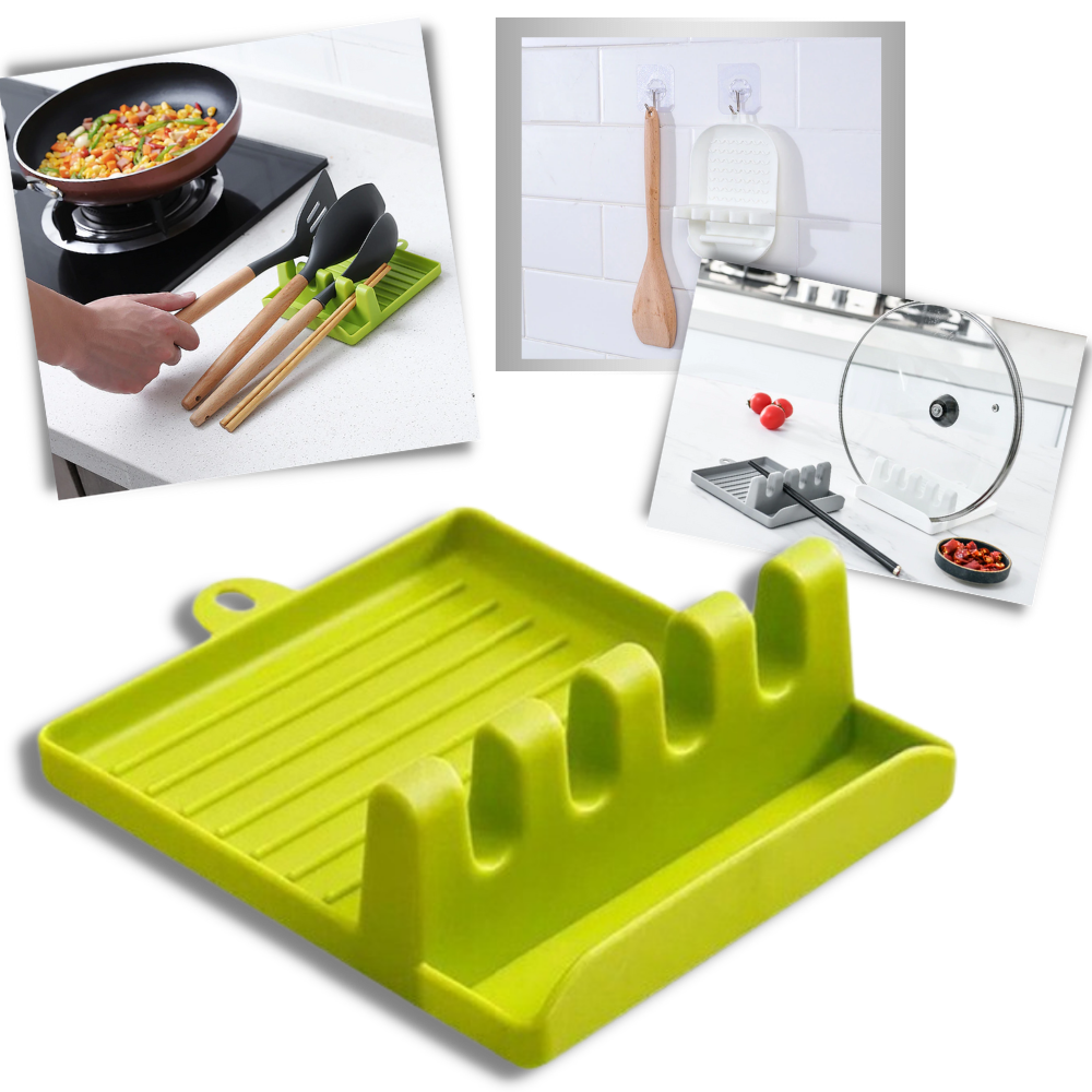 Suporte para utensílios de cozinha e confeitaria Pakewalm para espátulas e colheres, em material resistente para organização na bancada.