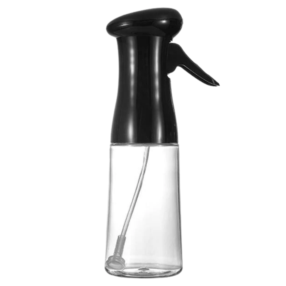 Frasco de vidro spray de óleo preto, utensílio de cozinha para aplicação de líquidos com pressão, marca genérica