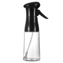 Frasco de vidro spray de óleo preto, utensílio de cozinha para aplicação de líquidos com pressão, marca genérica