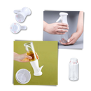 Frasco de spray de óleo de pressão para cozinha, utensílio de plástico transparente com gatilho de spray.