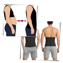 Cinta modeladora e aquecedora Vaslanda com duas alças para treino e fitness, ajustável para suporte abdominal confortável.