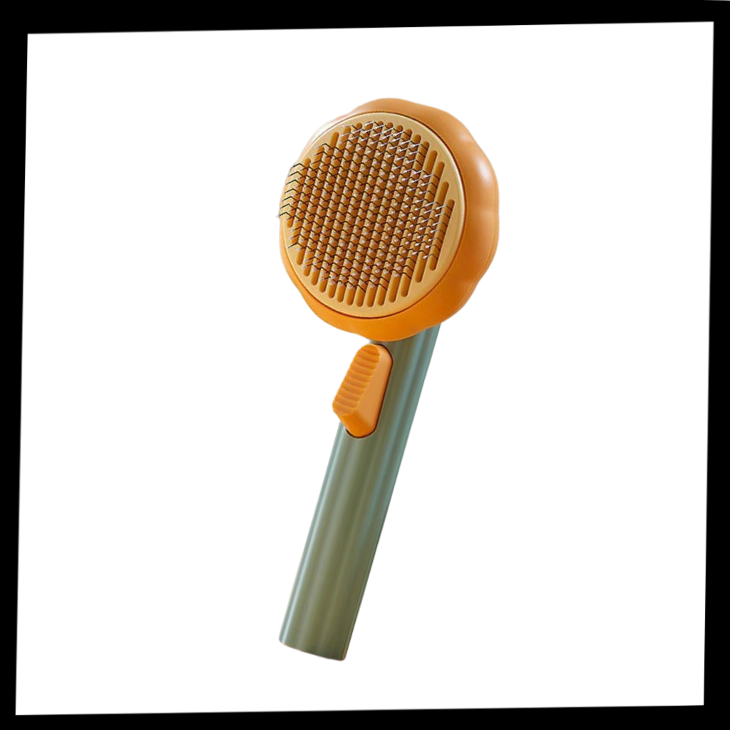 Escova de limpeza automática para pets da Longrv Inc, material de tosa para animais de estimação, com design de abóbora.
