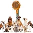 Escova auto-limpante para animais de estimação da Longrv Inc, com design versátil para cuidados de higiene e tosa.