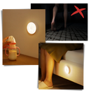 Sensor de luz LED Tsv com detector de movimento, iluminação moderna com sensor de presença, ideal para ambientes internos e externos.