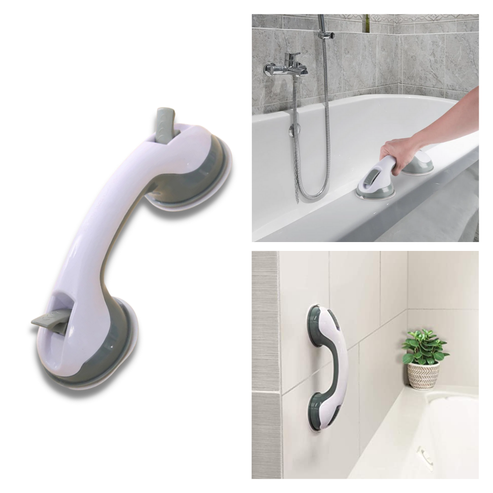 Barra de apoio de banho e ducha Rockjoy, acessório de segurança com pega antiderrapante para uso no banheiro