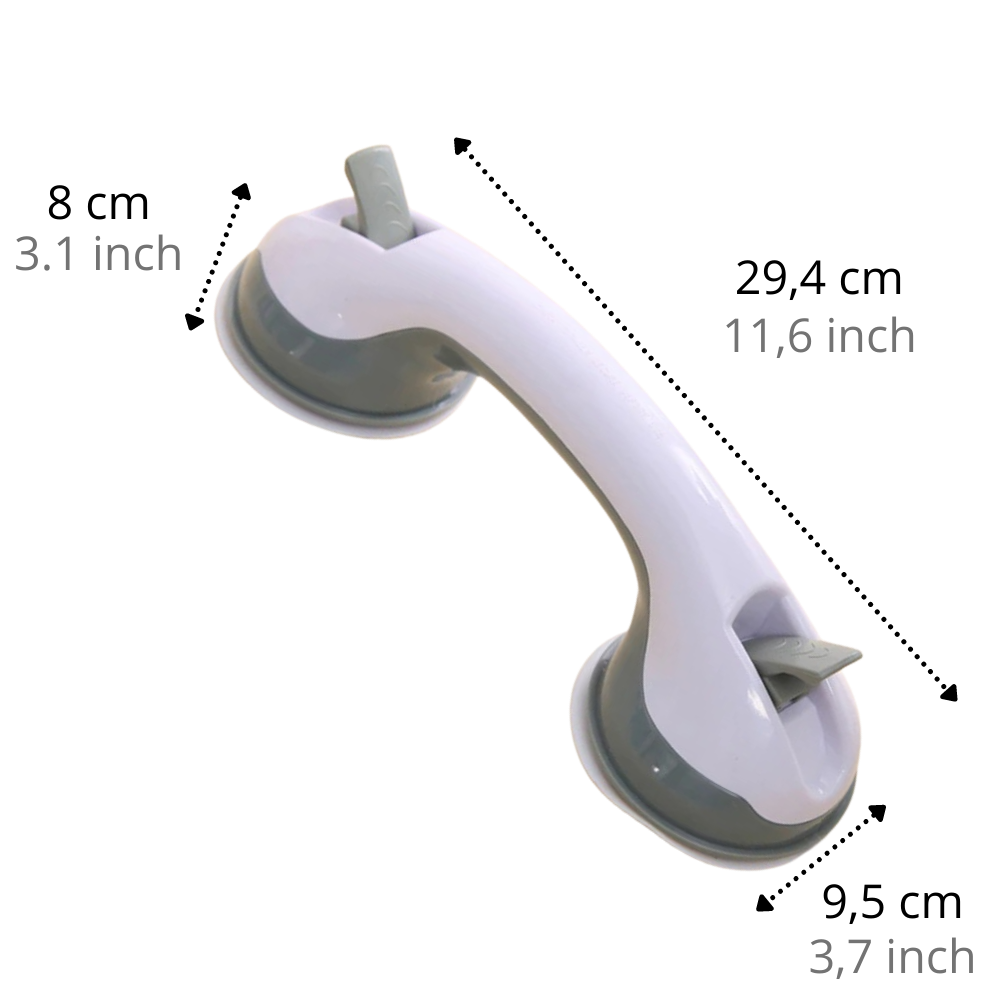 Barra de apoio de banho e ducha Rockjoy, acessório de segurança para banheiro, com design resistente e fácil de segurar.
