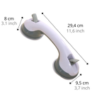 Barra de apoio de banho e ducha Rockjoy, acessório de segurança para banheiro, com design resistente e fácil de segurar.