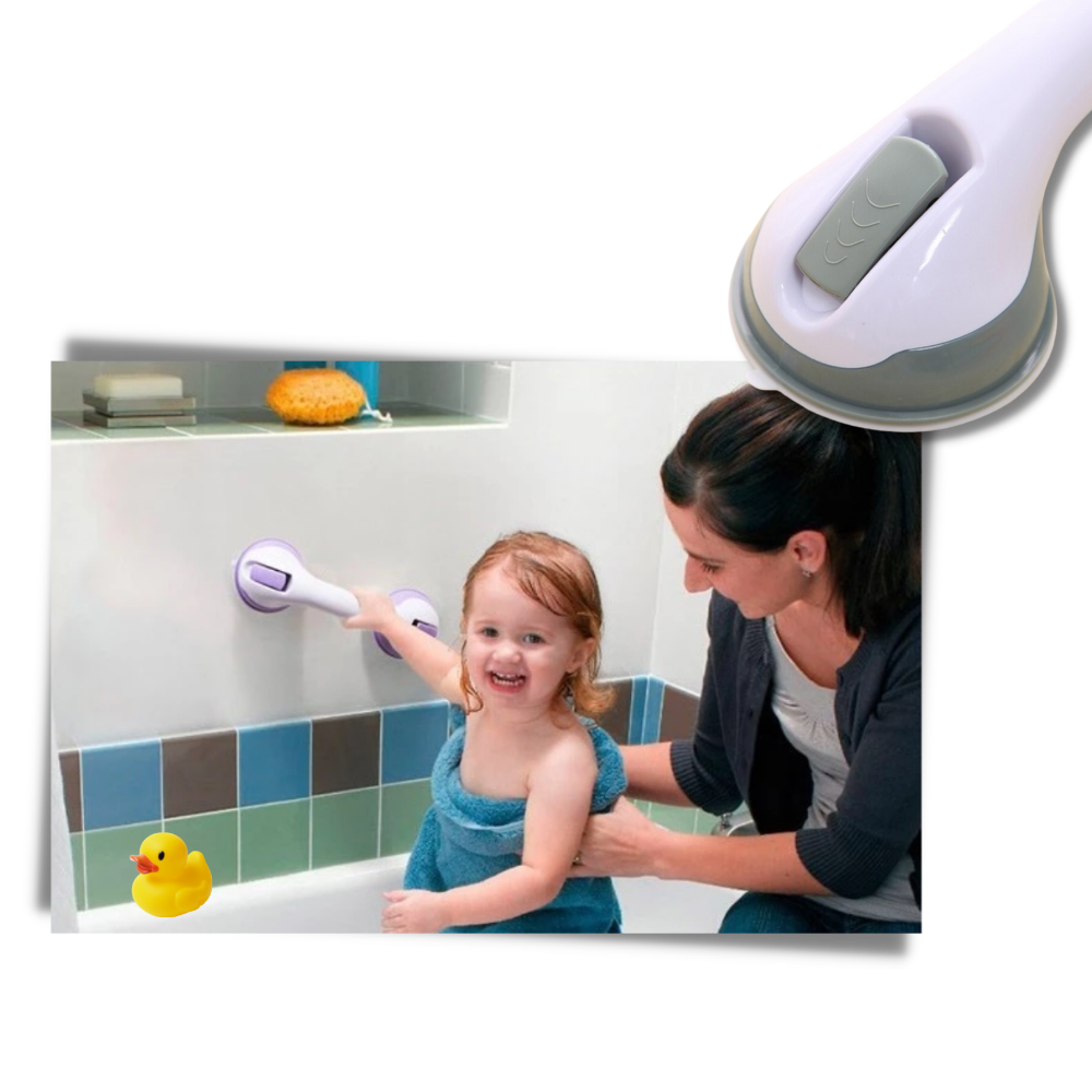 Barra de apoio de banho e ducha Rockjoy, segura e resistente, ideal para segurança infantil no banheiro