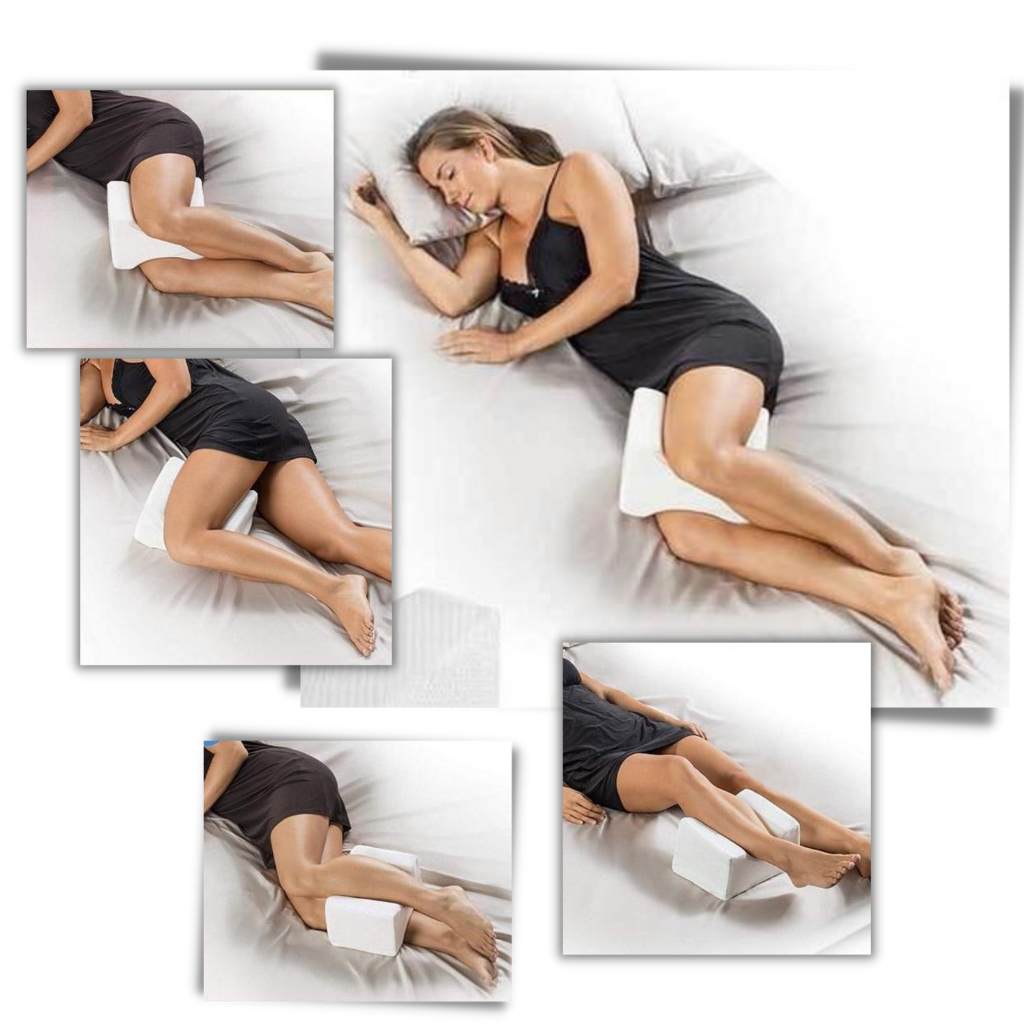 Almofada de espuma de memória para entre pernas, ideal para dormir de lado, marca Justgreenbox, suporte confortável para joelhos e pernas.